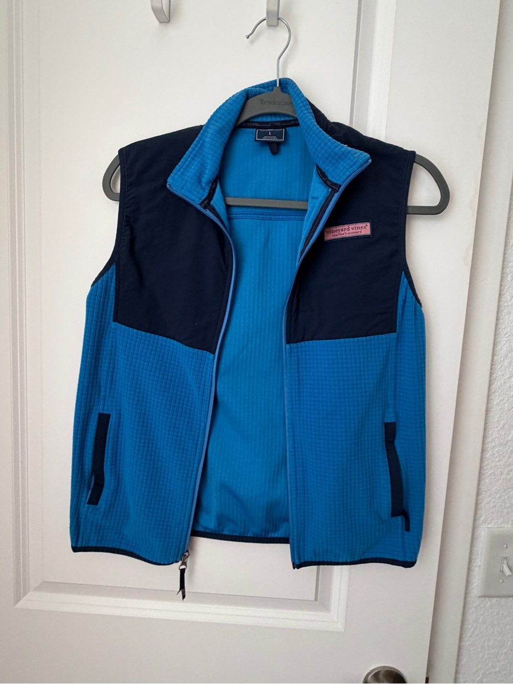 Vineyard Vines Blue Mountain Sweater Fleece Full Zip Vest Girls Large